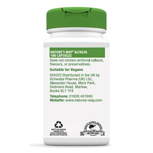 Nature's Way Alfalfa Leaves -- 100 Capsules