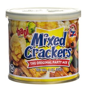 hapi mixed crackers, 3 ounce tins