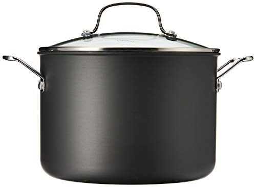 Cuisinart Chef's Classic Nonstick Hard-Anodized 8-Quart Stockpot with Lid,Black