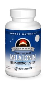 source naturals time released melatonin 2 mg - 120 time release tablets