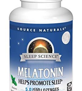 Source Naturals Melatonin 5 mg - 100 Peppermint Flavored Lozenges