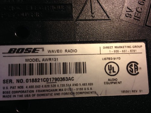 Bose Wave AM/FM Clock Radio - Model AWR1G1 - Graphite