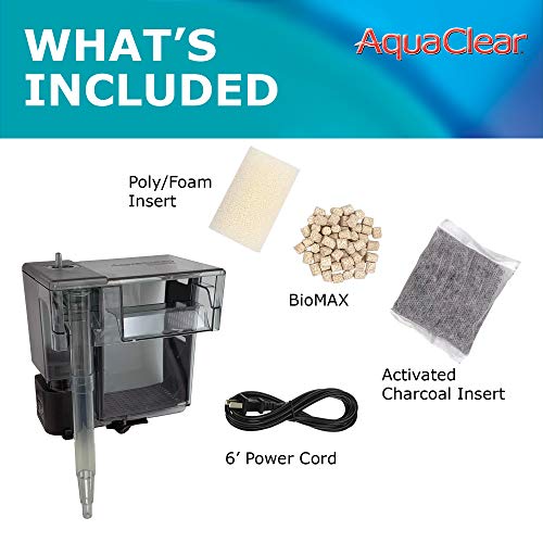 AquaClear 20 Power Filter, Fish Tank Filter for 5- to 20-Gallon Aquariums