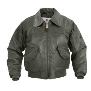 rothco cwu-45p flight jacket-sage, large