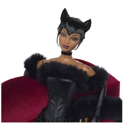 Barbie Collector - Lounge Kitties Doll Collection - Black Panther with Lips Shaped Ottoman