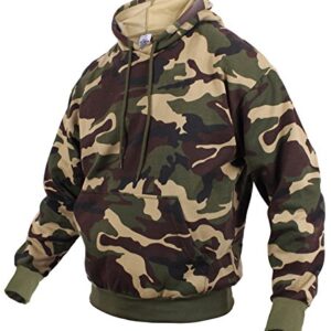 Rothco Pullover Hooded Sweatshirt, Camo, Large