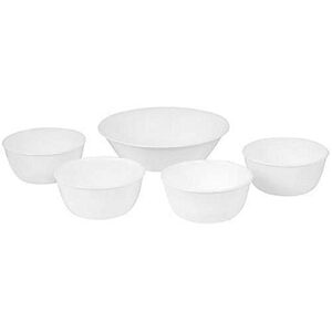 corelle livingware corelle fun packs, 5 pieces, winter frost white