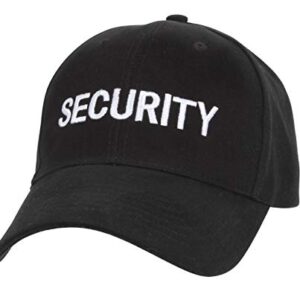 Rothco Security Supreme Low Profile Insignia Cap, Black/White