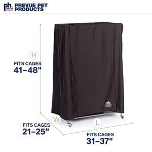 Prevue Pet Products Universal Bird Cage Cover, Dark Colored Drape for Animal Crate, Night Cover for Cages, Distraction and Light Eliminator, Black