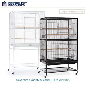 Prevue Pet Products Universal Bird Cage Cover, Dark Colored Drape for Animal Crate, Night Cover for Cages, Distraction and Light Eliminator, Black