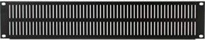 vertical slotted econo blank vent panel panel height: 3.5" h (2u space), color: black powder coat