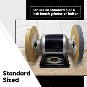 Razor Sharp Edgemaking System 8 Inch Deluxe Blade Sharpening Kit | For 6 Inch Bench Grinder | Made in the USA
