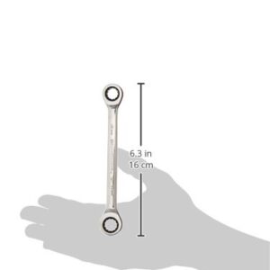 GEARWRENCH 12 Pt. Double Box Ratcheting Wrench, 10mm x 11mm - 9211D