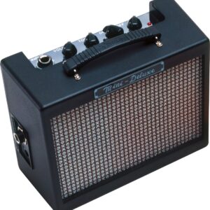 Fender Mini Deluxe Electric Guitar Amp, Portable Guitar Amp, 3 Watts, 7.48Dx11.42Wx3.54H Inches, Black