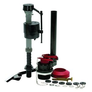 fluidmaster 400akr universal all in one toilet repair kit for 2-inch flush valves, easy install