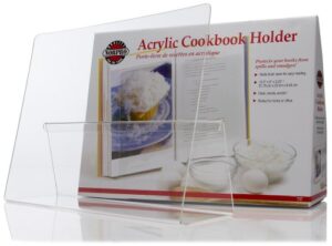 norpro acrylic cookbook / ipad / tablet holder, 9"d x 12.5"w x 3.25"h