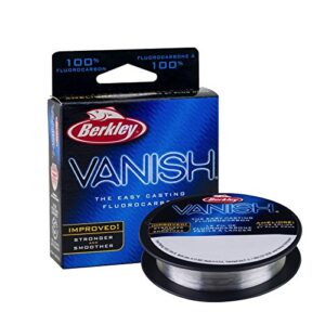 berkley vanish®, clear, 6lb | 2.7kg, 110yd | 100m fluorocarbon fishing line, suitable for saltwater and freshwater environments