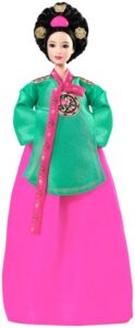 mattel dolls of the world: princess of the korean court barbie