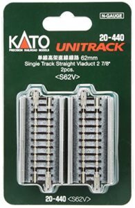 kato usa inc. n 62mm 2-7/16 straight viaduct 2 kat20440 n track