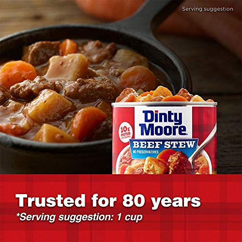 DINTY MOORE Beef Stew with Fresh Potatoes & Carrots 20 Ounce (Pack of 12)