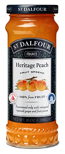 St. Dalfour, Fruit Spread Peach, 10 Ounce