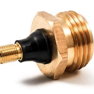 Camco RV Brass Blow Out Plug | Helps Clear Your RV's Water Lines During Winterization and Dewinterization (36153)