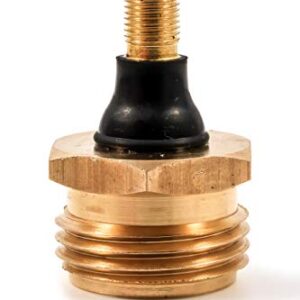 Camco RV Brass Blow Out Plug | Helps Clear Your RV's Water Lines During Winterization and Dewinterization (36153)