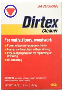 savogran 10601 dirtex powder cleaner, 1-pound, 1 pound (pack of 1), yellow, 16 ounce