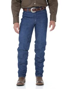 wrangler men's 13mwz cowboy cut original fit jean, rigid indigo, 32w x 32l