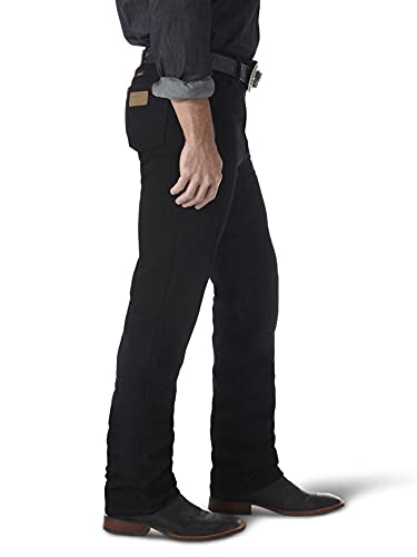 Wrangler Men's 0936 Cowboy Cut Slim Fit Jean, Shadow Black, 34W x 32L