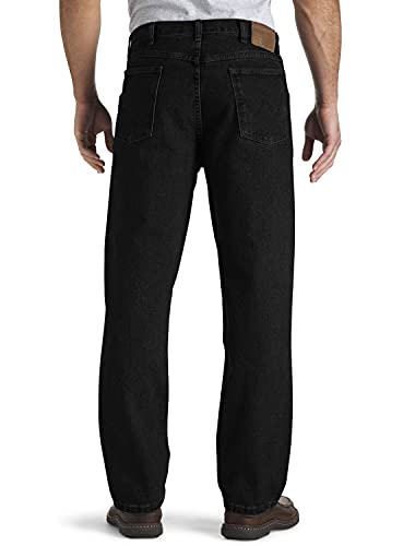 Wrangler mens Trail Trekker Relaxed Fit Jeans, Overdyed Black, 28W x 32L US
