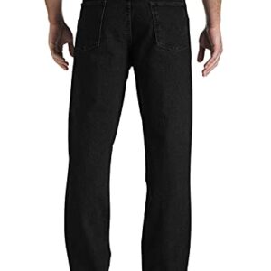 Wrangler mens Trail Trekker Relaxed Fit Jeans, Overdyed Black, 34W x 30L US