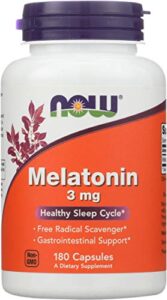 now foods melatonin 3mg 180 caps