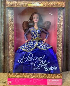 barbie portrait in blue doll