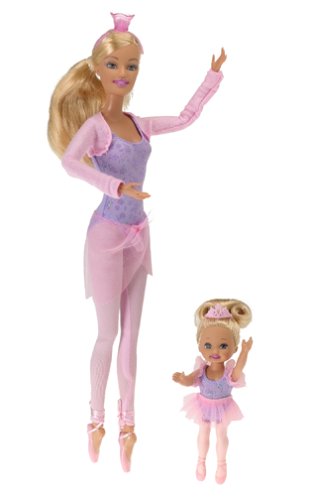 Mattel Barbie and Kelly Ballerina Dolls