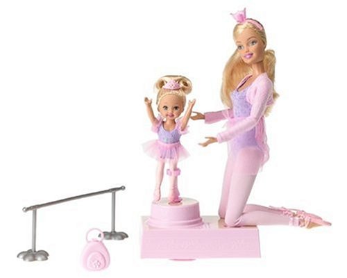 Mattel Barbie and Kelly Ballerina Dolls