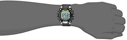 Timex Men's T5E231 Ironman Classic 100 Black/Yellow Resin Strap Watch