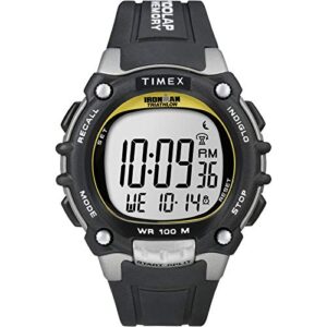 Timex Men's T5E231 Ironman Classic 100 Black/Yellow Resin Strap Watch