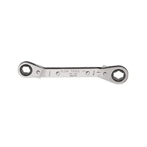 klein tools 68238 offset box wrench, ratcheting, fully reversible, 1/2 x 9/16-inch