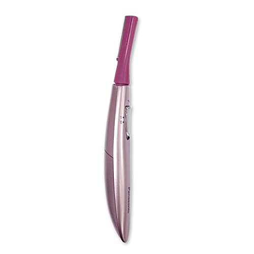 Panasonic Women’s Facial Hair Remover and Eyebrow Trimmer with Pivoting Head, Includes 2 Gentle Blades for Brow and Face and 2 Eyebrow Trim Attachments, Battery-Operated – ES2113PC