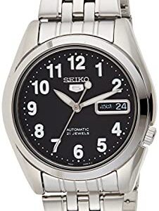 Sieko Men's SNK381K Stainless Steel Analog with Black Dial Watch