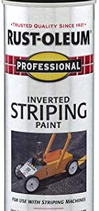 Rust-Oleum 2578838 Professional Inverted Striping Spray Paint, 18 oz, Black