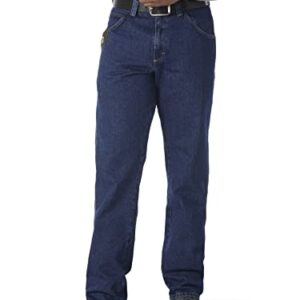 Wrangler Riggs Workwear mens Relaxed Fit Five Pocket jeans, Antique Indigo, 40W x 30L US