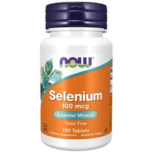 now supplements, selenium (l-selenomethionine) 100 mcg, essential mineral*, 100 tablets