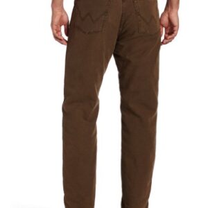 Wrangler Men's Rugged Wear Woodland Thermal Jean ,Night Brown,34x32