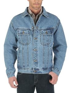 wrangler mens rugged wear unlined denim jackets, vintage indigo, x-large us