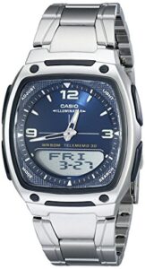 casio men's aw81d-2av ana-digi stainless steel watch