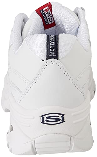 Skechers womens Energy fashion sneakers, White Mesh/Leather, 7.5 US