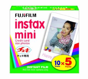 fujifilm instax mini cheki film 5pack(10picture x5)