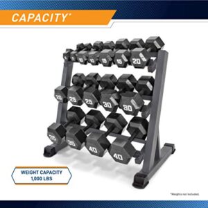 Marcy 3-Tier Dumbbell Rack Multilevel Weight Storage Organizer for Home Gym DBR-86